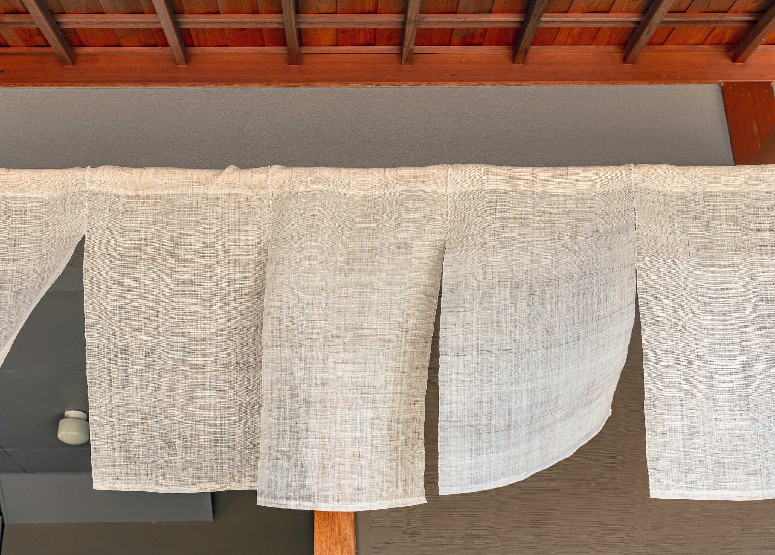 Traditional Japanese fabric curtain
